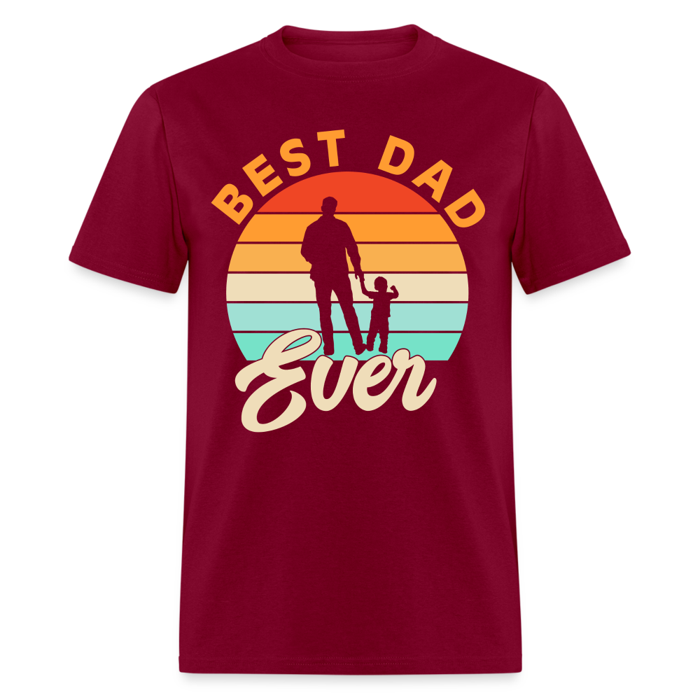 Best Dad Ever T-Shirt (Small Child) Color: burgundy
