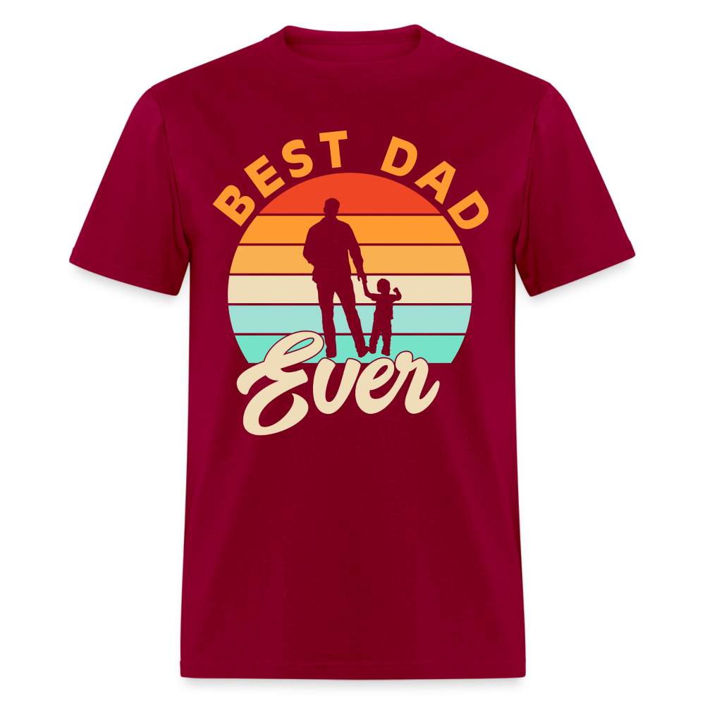 Best Dad Ever T-Shirt (Small Child) Color: dark red
