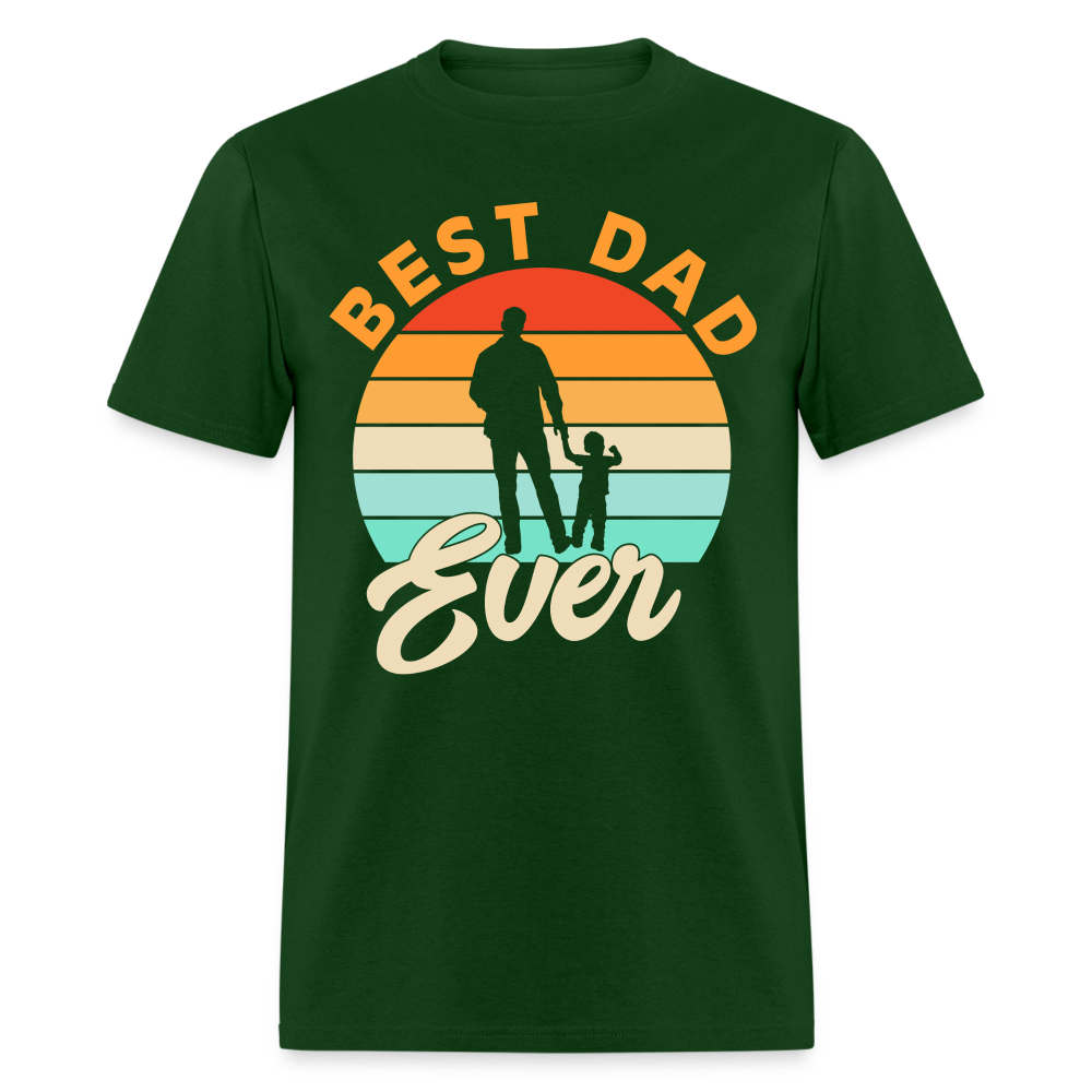 Best Dad Ever T-Shirt (Small Child) Color: forest green