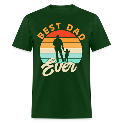 Best Dad Ever T-Shirt (Small Child) Color: forest green
