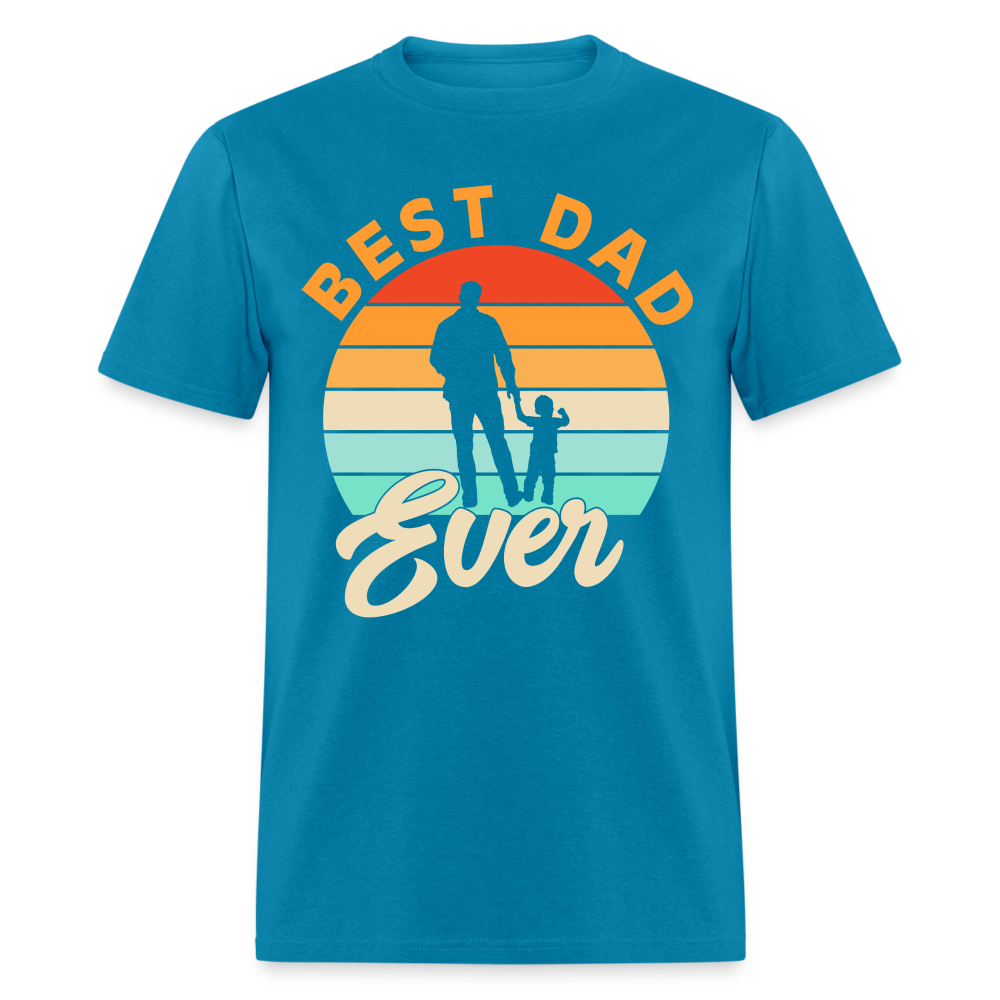 Best Dad Ever T-Shirt (Small Child) Color: turquoise