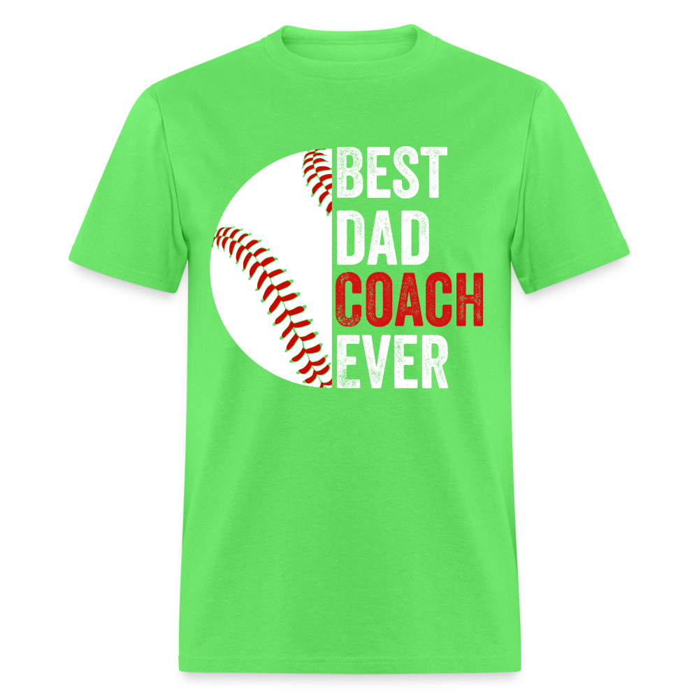 Best Dad Coach Ever T-Shirt Color: kiwi