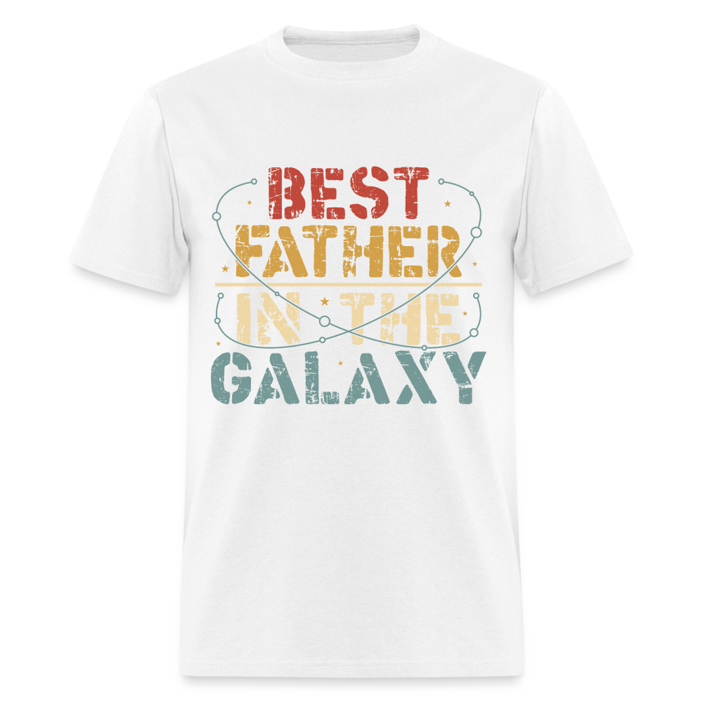 Best Father In The Galaxy T-Shirt Color: white