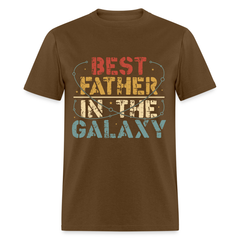Best Father In The Galaxy T-Shirt Color: brown