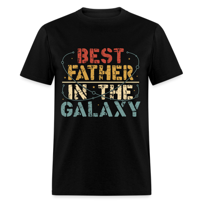 Best Father In The Galaxy T-Shirt Color: black
