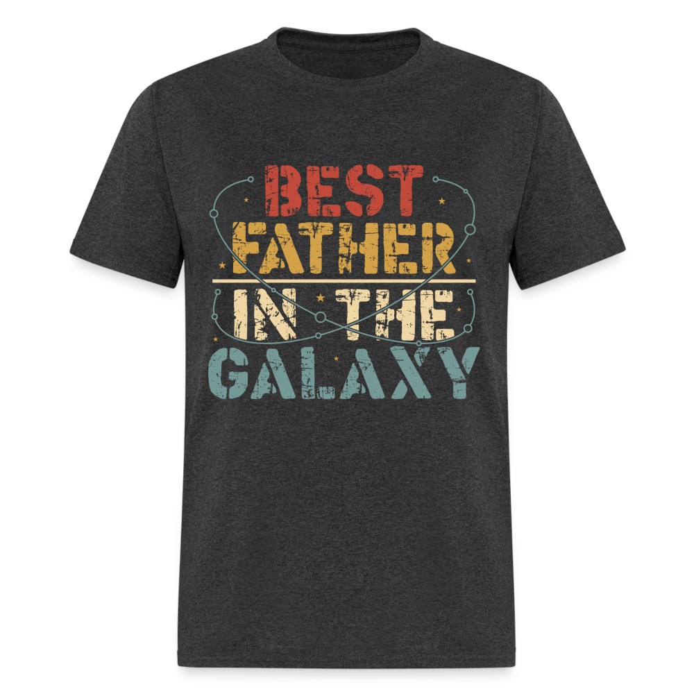 Best Father In The Galaxy T-Shirt Color: heather black