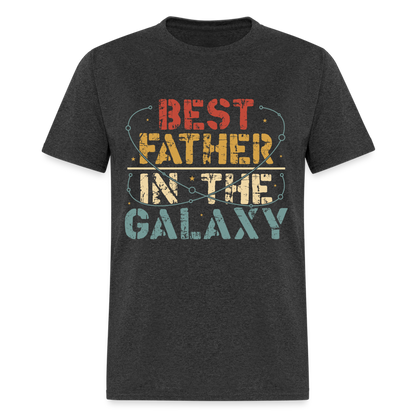 Best Father In The Galaxy T-Shirt Color: heather black