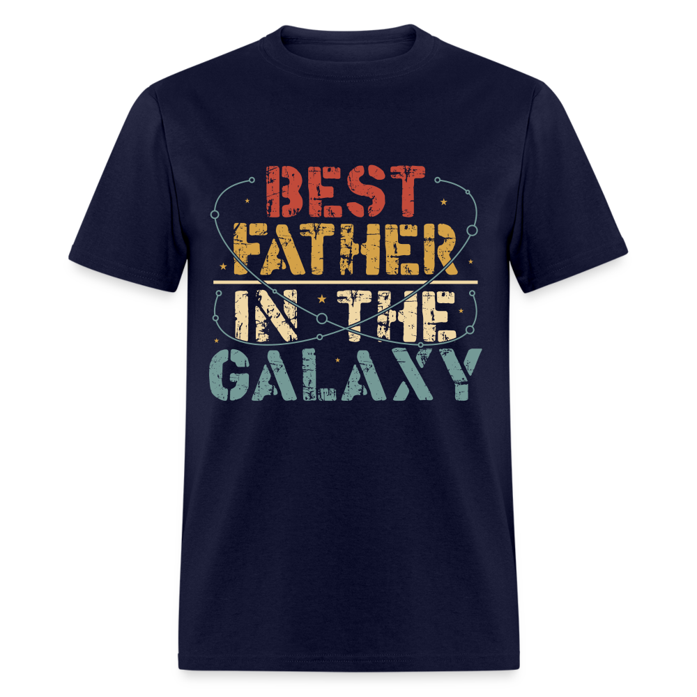 Best Father In The Galaxy T-Shirt Color: navy