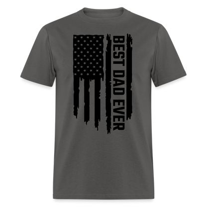 Best Dat Ever T-Shirt with Flag Color: charcoal