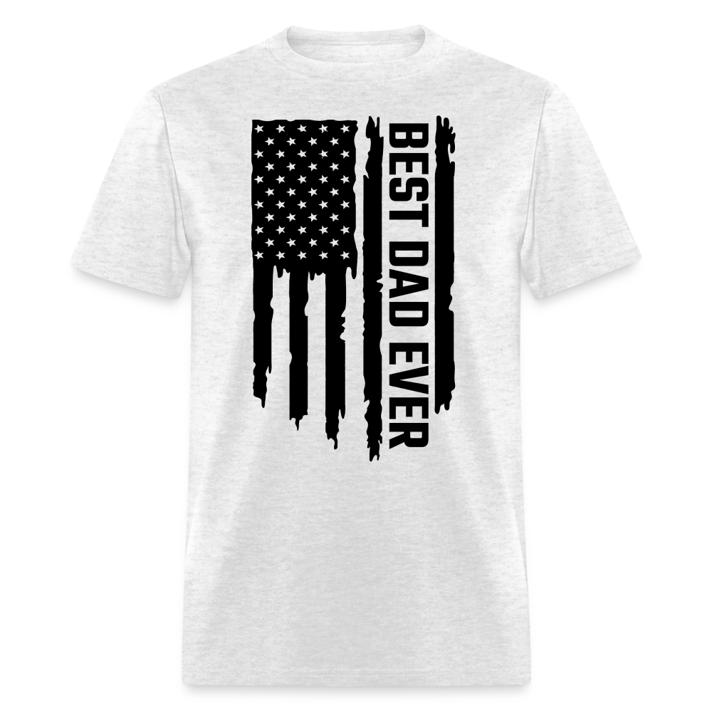 Best Dat Ever T-Shirt with Flag Color: light heather gray