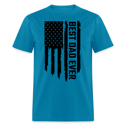 Best Dat Ever T-Shirt with Flag Color: turquoise