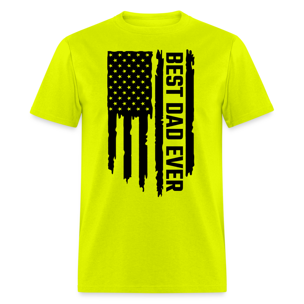 Best Dat Ever T-Shirt with Flag Color: safety green
