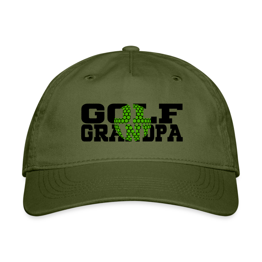 Golf Grandpa Baseball Cap Color: olive green