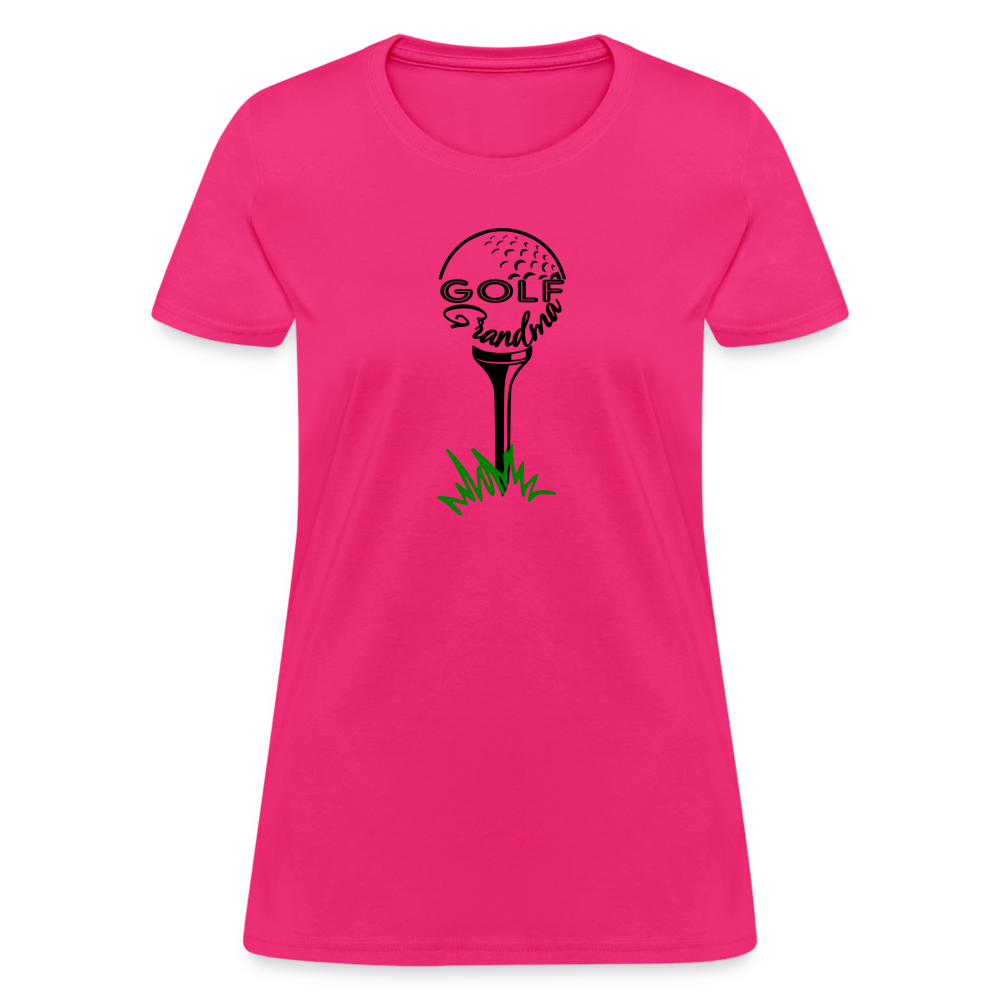 Golf Grandma T-Shirt Color: fuchsia
