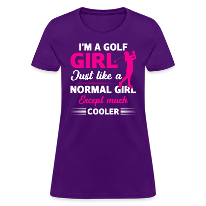 I'm A Golf Girl T-Shirt Color: purple