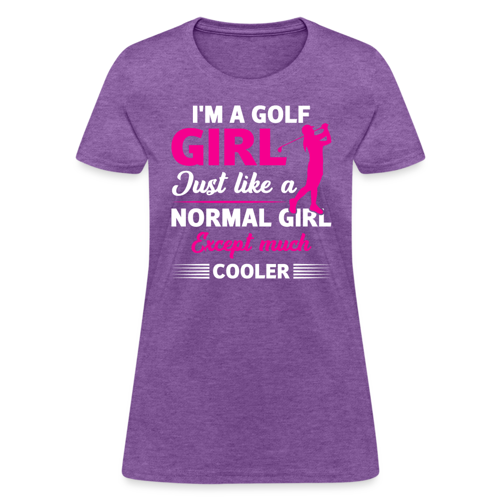 I'm A Golf Girl T-Shirt Color: purple heather