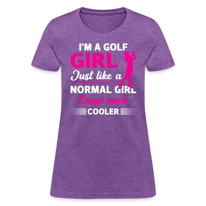 I'm A Golf Girl T-Shirt Color: purple heather