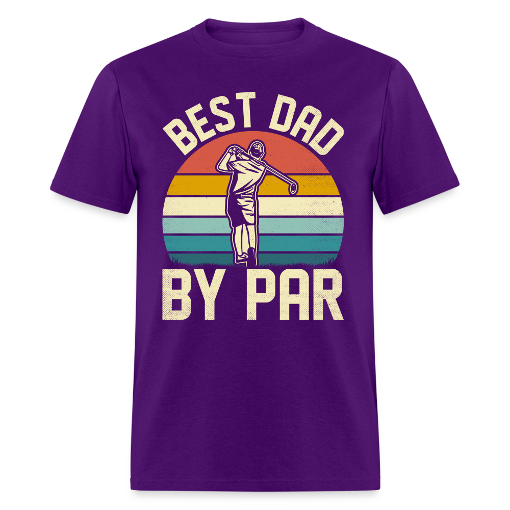 Best Dad By Par T-Shirt Color: purple
