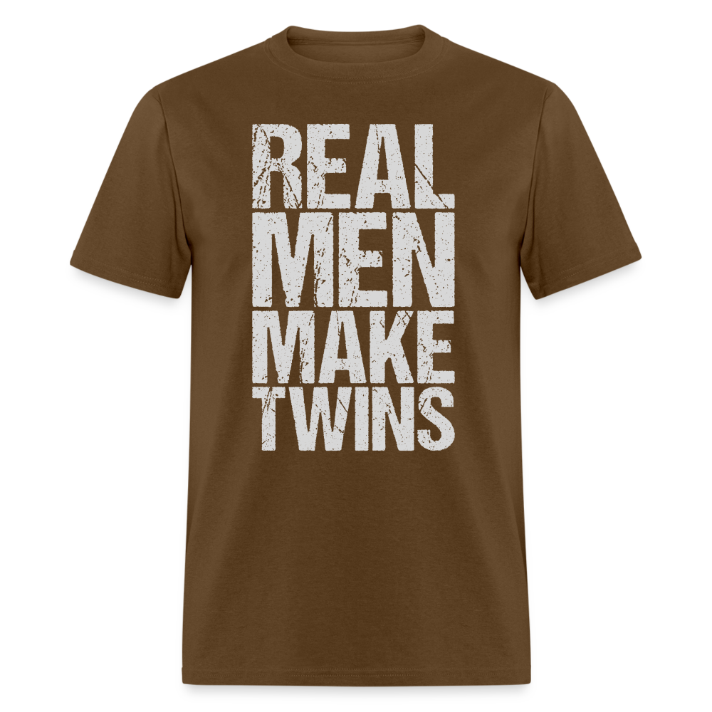 Real Men Make Twins T-Shirt Color: brown