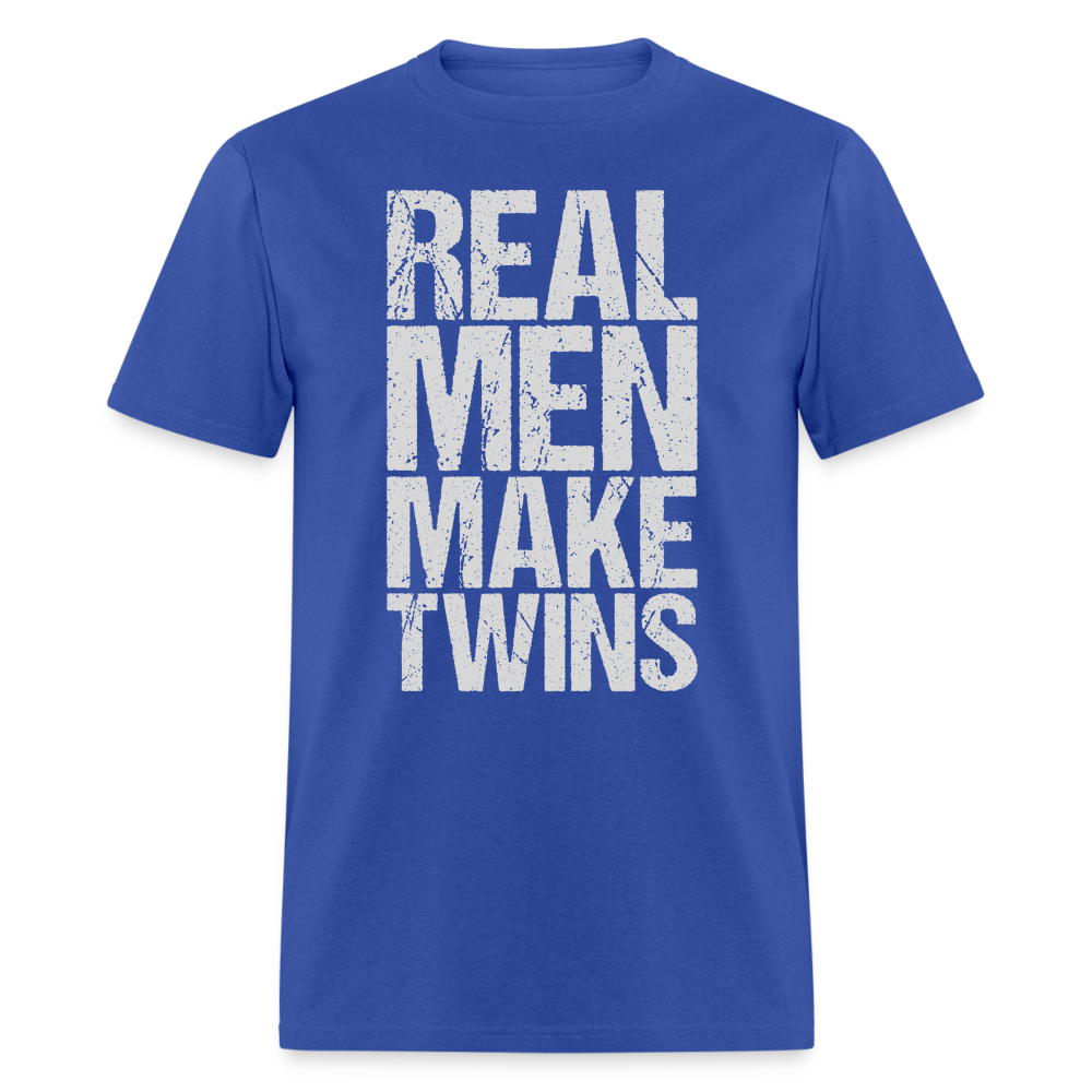 Real Men Make Twins T-Shirt Color: royal blue