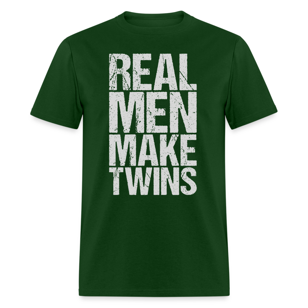 Real Men Make Twins T-Shirt Color: forest green