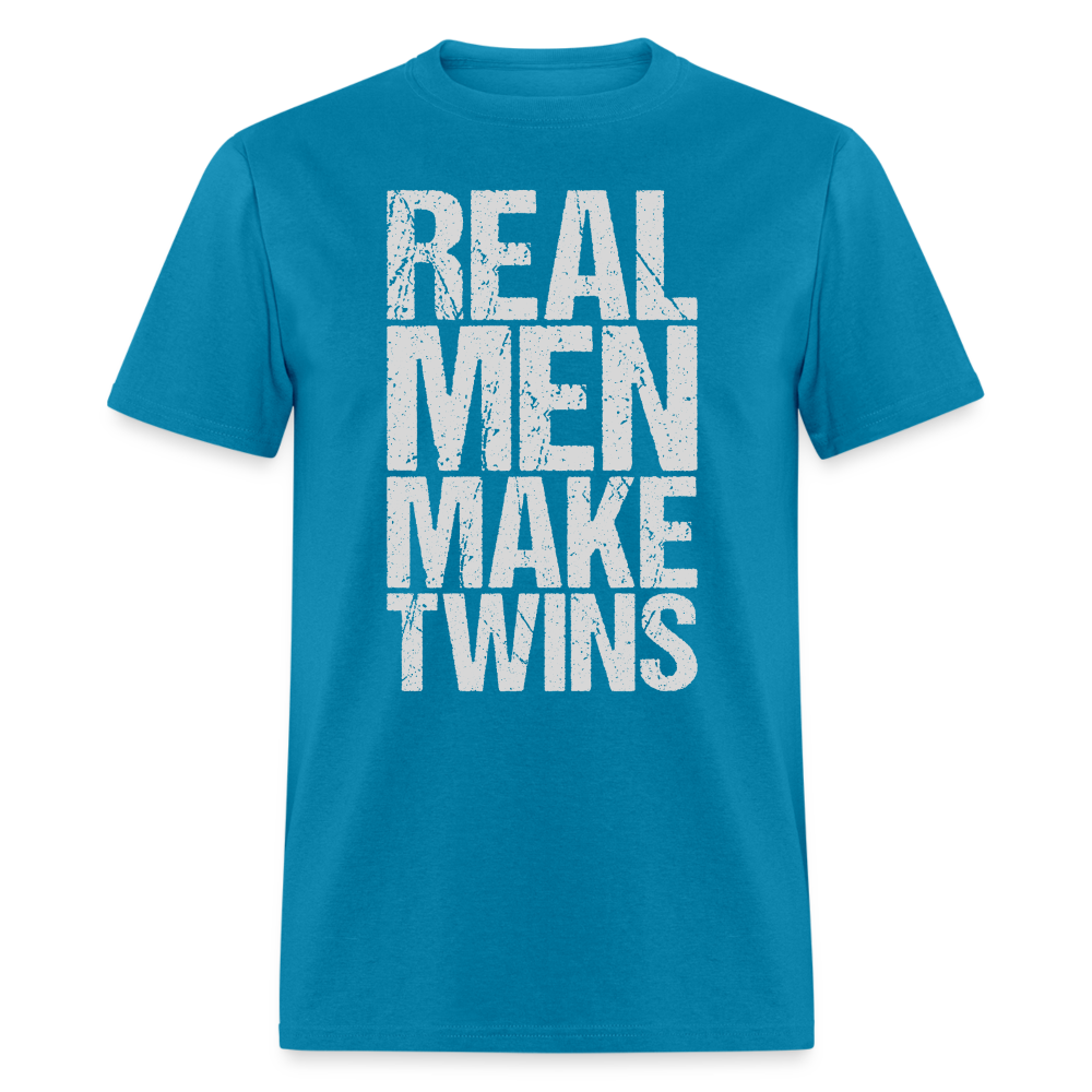 Real Men Make Twins T-Shirt Color: turquoise