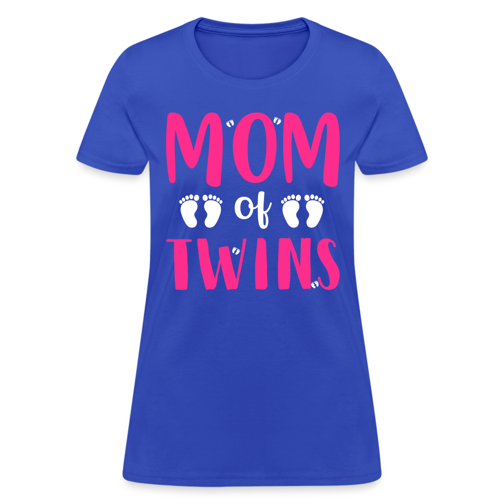Mom of Twins T-Shirt Color: royal blue
