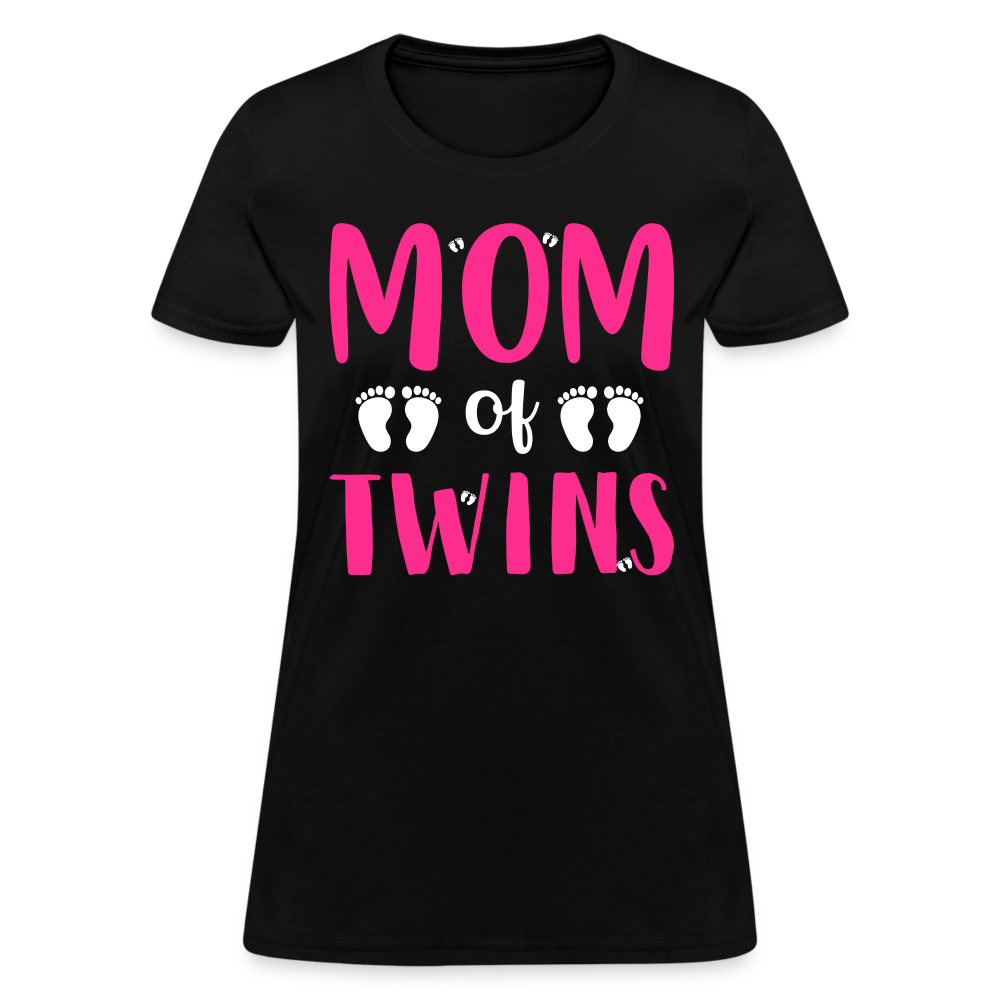 Mom of Twins T-Shirt Color: black