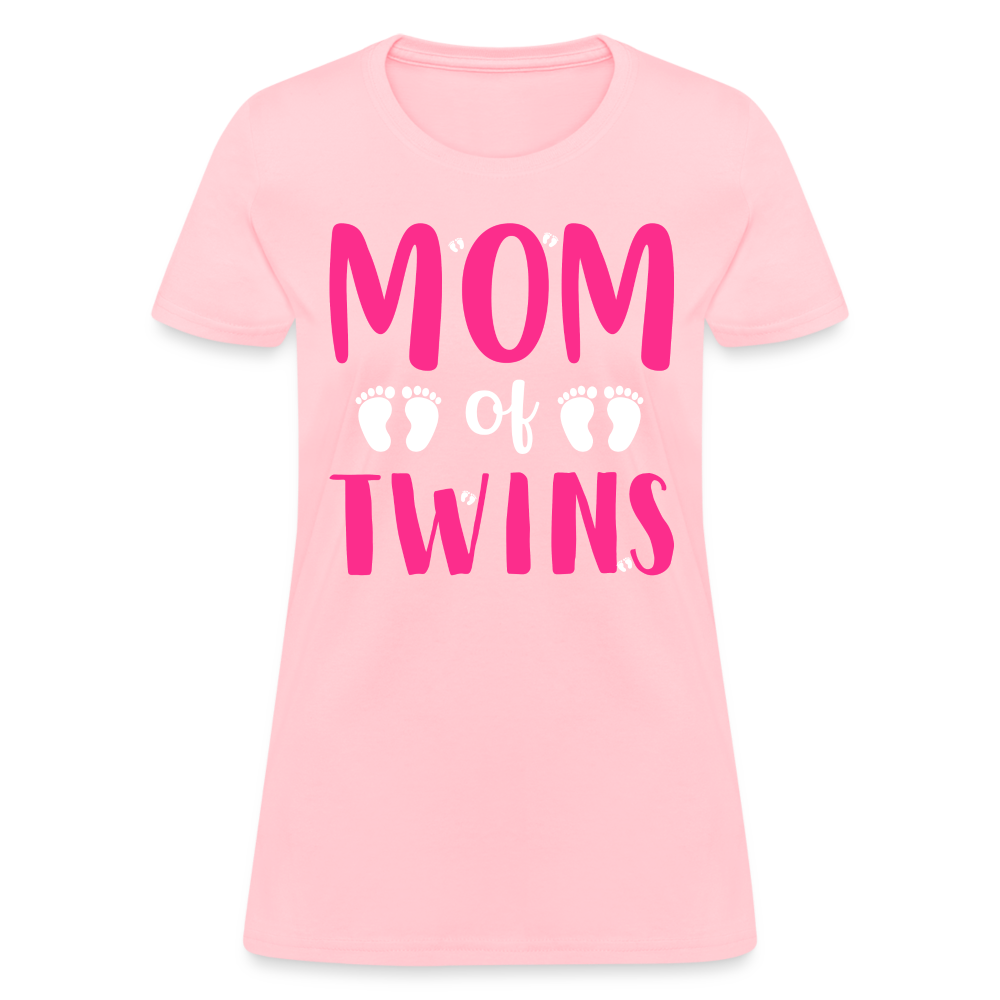 Mom of Twins T-Shirt Color: pink