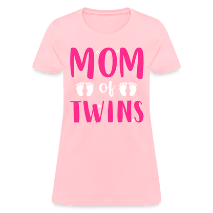 Mom of Twins T-Shirt Color: pink