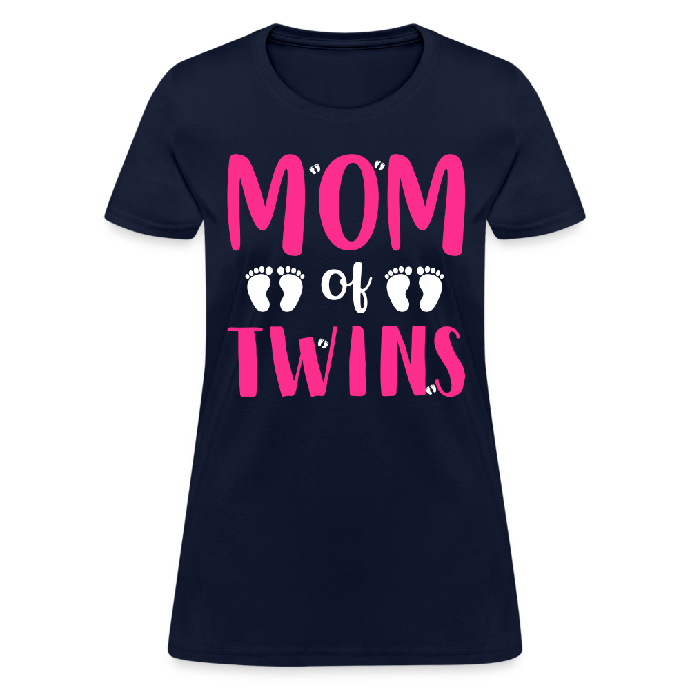 Mom of Twins T-Shirt Color: navy