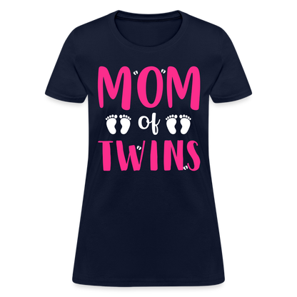 Mom of Twins T-Shirt Color: navy