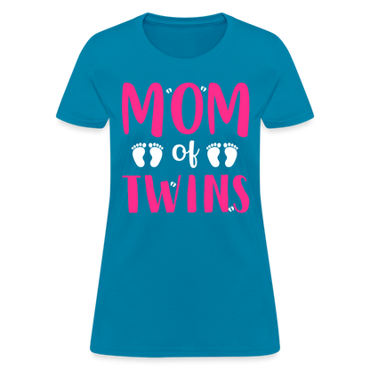 Mom of Twins T-Shirt Color: turquoise