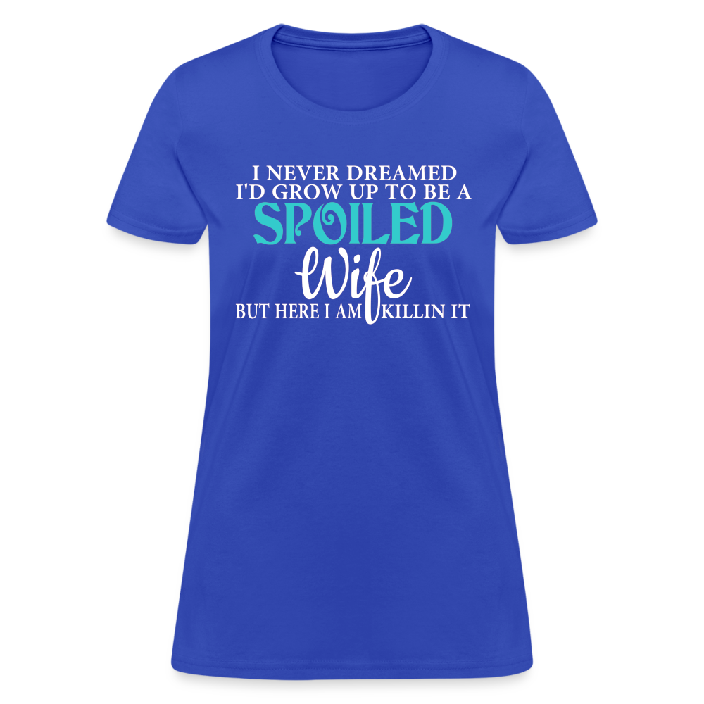 Spoiled Wife T-Shirt Color: royal blue