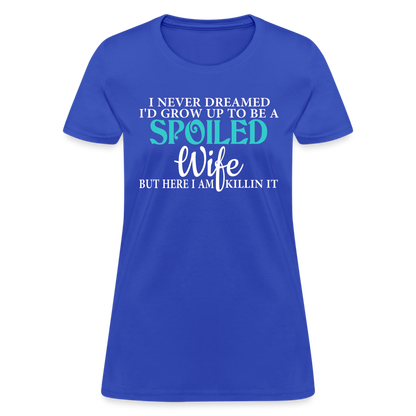 Spoiled Wife T-Shirt Color: royal blue