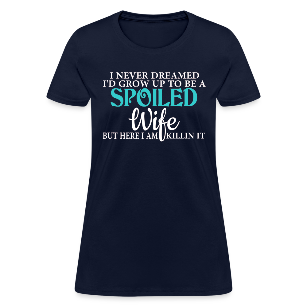 Spoiled Wife T-Shirt Color: navy