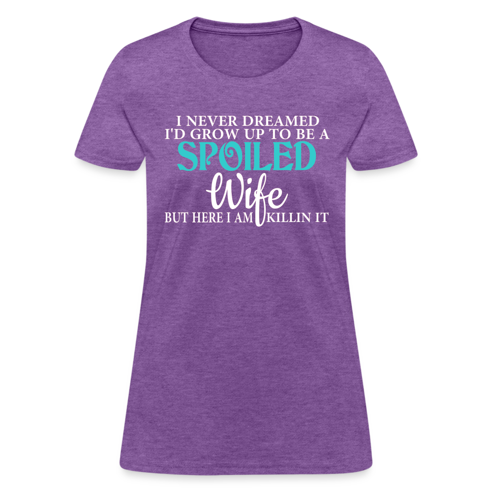 Spoiled Wife T-Shirt Color: purple heather