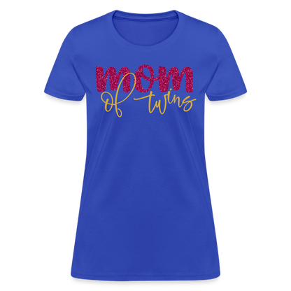 Mom Of Twins T-Shirt Color: royal blue