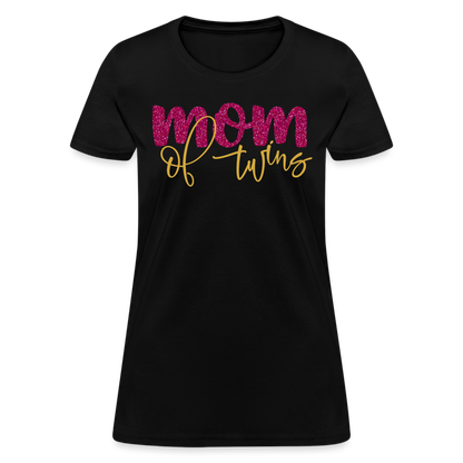 Mom Of Twins T-Shirt Color: black