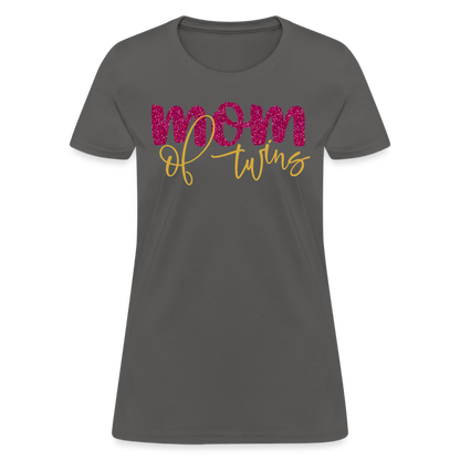 Mom Of Twins T-Shirt Color: charcoal