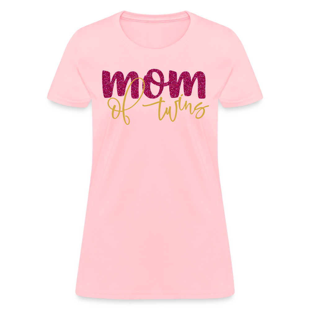 Mom Of Twins T-Shirt Color: pink