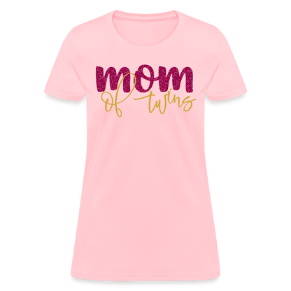 Mom Of Twins T-Shirt Color: pink