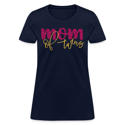 Mom Of Twins T-Shirt Color: navy