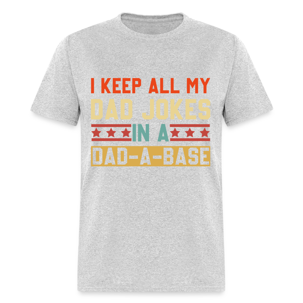 Dad Joke Dad-A-Base T-Shirt Color: heather gray
