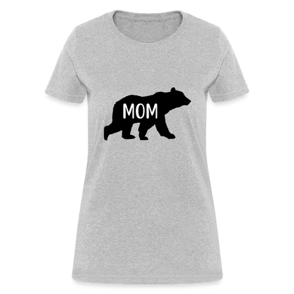 Mom Bear T-Shirt Color: heather gray