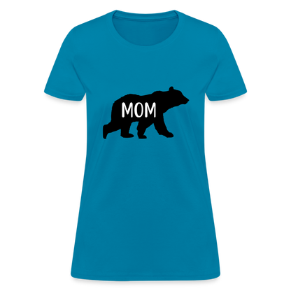 Mom Bear T-Shirt Color: turquoise