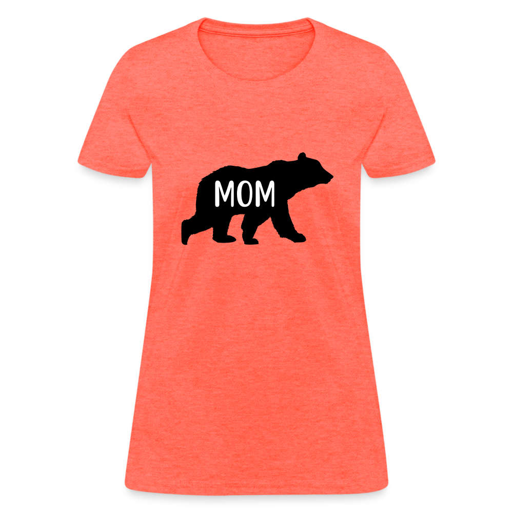 Mom Bear T-Shirt Color: heather coral