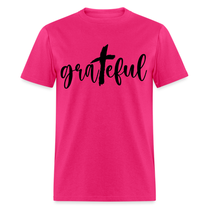 Grateful T-Shirt Color: fuchsia