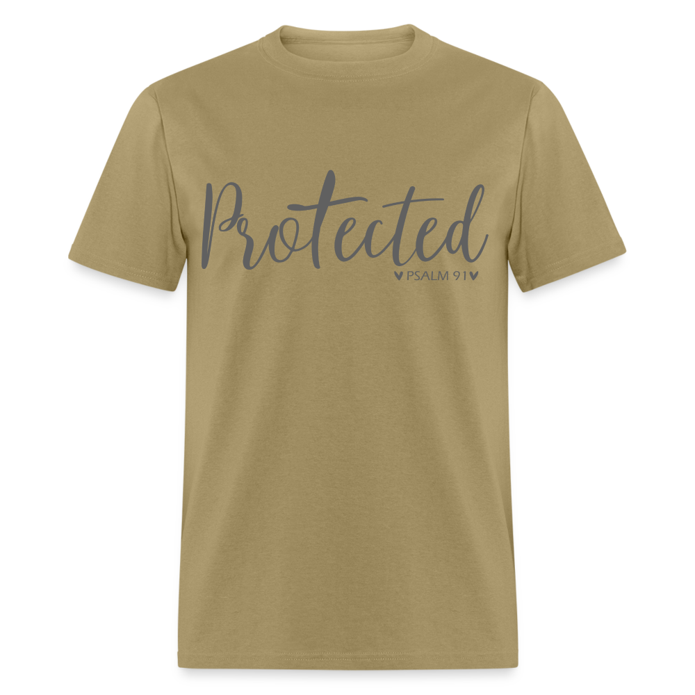 Protected (Psalm 91) T-Shirt Color: khaki