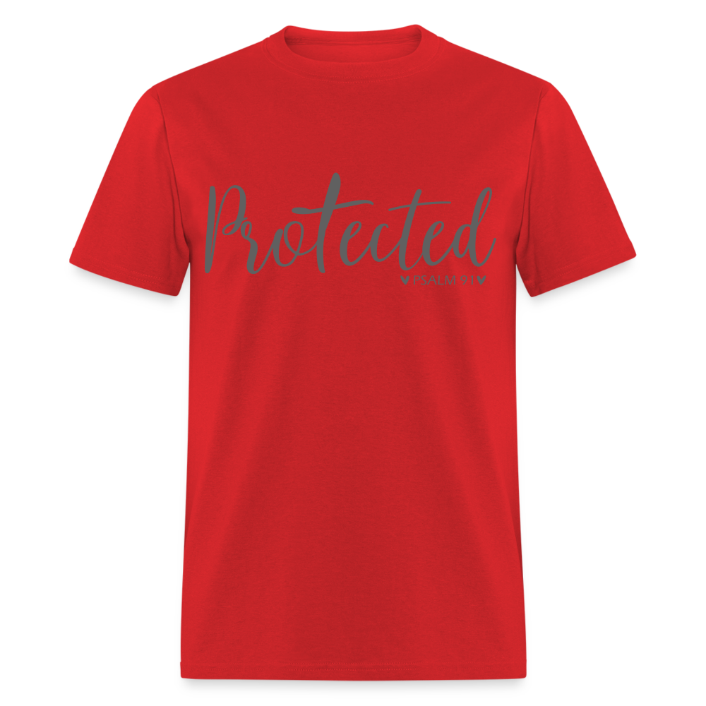 Protected (Psalm 91) T-Shirt Color: red